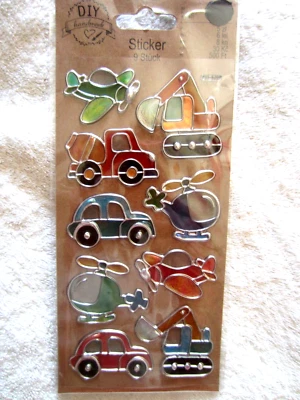 Schöne Glanzsticker , * AUTO , FLUGZEUG , etc. * - Bild 1 von 3