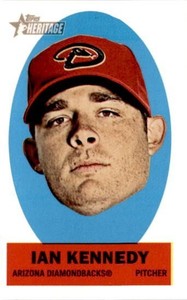 Ian Kennedy 2012 Topps Heritage Stick-Ons #24 Arizona Diamondbacks