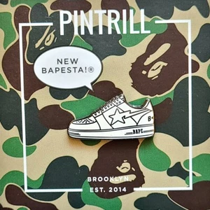 ⚡RARE⚡ PINTRILL x A BATHING APE Sneaker Bape Pin *BRAND NEW* LE TOKYO JAPAN 🐵 - Picture 1 of 3