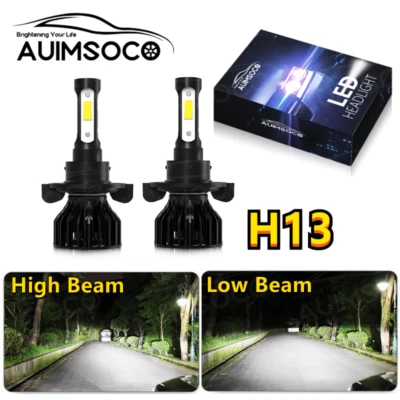 6000K Combo LED Headlight Bulbs H13 9008 for Ford F-150 04-2014 High Low Beam 2x - Image 1 of 4