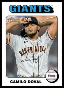 Camilo Doval Short Print White Border 2024 Topps Heritage #99 Giants Baseball - Picture 1 of 2