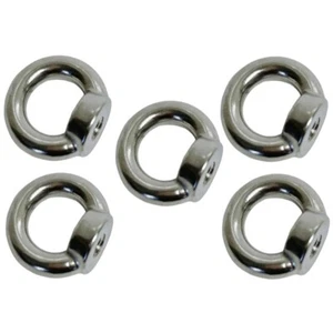 Juego de 5 PIEZAS 8 mm Din 582 TUERCA PARA OJOS hilo métrico acero inoxidable marino 800 lbs - Imagen 1 de 5