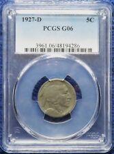 1927-D PCGS G06,  Buffalo nickel, Unlisted 2 Feather, FS-401, Rare