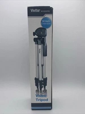 NEVER OPENED-Vivitar VPT-1250 50" Professional Photo/Video Tripod - Image 1 of 4