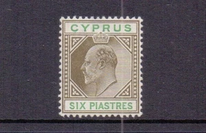CHIPRE 1903 6pi SEPIA & GREEN SG55 MH CAT 60€ - Imagen 1 de 2