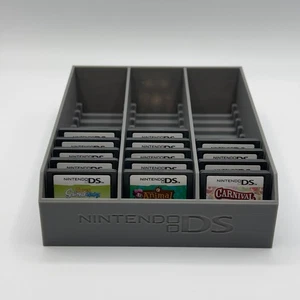 Nintendo DS Game Holder – 3D Printed Stackable Storage Rack Holds 36 Game Cards - Photo 1/4