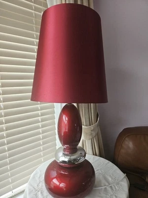 Extra Large Red Table Lamp - Image 1 of 3