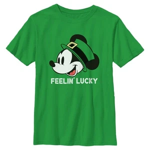 Boy's Mickey & Friends Feeling Lucky T-Shirt - Picture 1 of 4