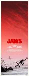 JAWS  1975  Insert poster print 15x40"  Roy Scheider Lorraine Gary FREE P&P quad - Bild 1 von 1