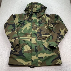 Military Jacke Medium Long Cold Weather Woodland Camouflage Gore Parka 1996 - Bild 1 von 8
