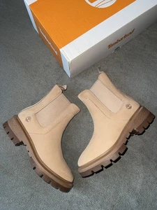 Timberland Cortina Valley Chelsea Boot | Beige | UK4 | RRP £155 - Picture 1 of 7