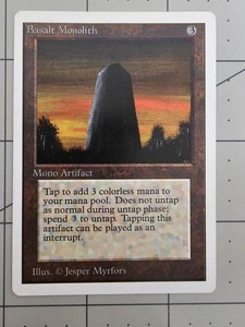 MTG ⭐ Unlimited ⭐ Basalt Monolith ⭐ Vintage Legacy ⭐ NM - Picture 1 of 2