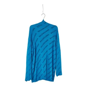 BALENCIAGA Turtleneck oversized sweater Size: L 719056 Women 【Used】 - Picture 1 of 9