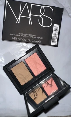 NARS Blush Bronzer Duo ORGASM / LAGUNA - Mini Size 0.08 Oz. / 2.5 g x 2 - New  - Image 1 of 4