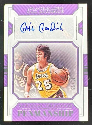 2018–19 Panini National Treasures Penmanship #PM-GGR Гейл Гудрич с автографом /99 - Изображение 1 из 2