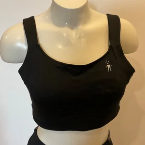 Smartwool Women's PhD Adjustable Back And Straps Sports Bra Black Size 36C - Picture 1 of 8