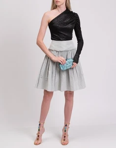 RRP€675 ALEXANDRE VAUTHIER Body Top FR40 US8 UK12 L One Shoulder Made in France - Picture 1 of 9
