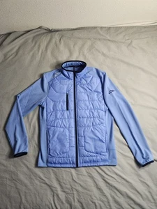 RLX Ralph Lauren Steppjacke Herren Größe Medium Himmelblau Durchgehender Reißverschluss Preppy EUC - Bild 1 von 11