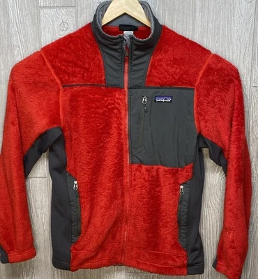 Patagonia Men’s Polartec Red R3® Hi-Loft Jacket Size Medium Full Zip Deep Pile - Image 1 of 4