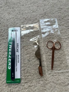 Pinzetta per sopracciglia nuova clip per sopracciglia 3 pezzi in acciaio inox - Foto 1 di 6