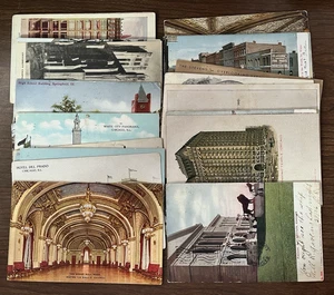 Lot of 26 Illinois IL Undivided & Divided Back Postcards ~ Posted & Unposted - Picture 1 of 17