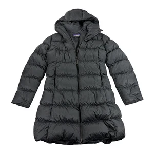 Patagonia Worn Wear Downtown Down Parka Womens Size M Warm Puffer Coat Gray - Picture 1 of 9