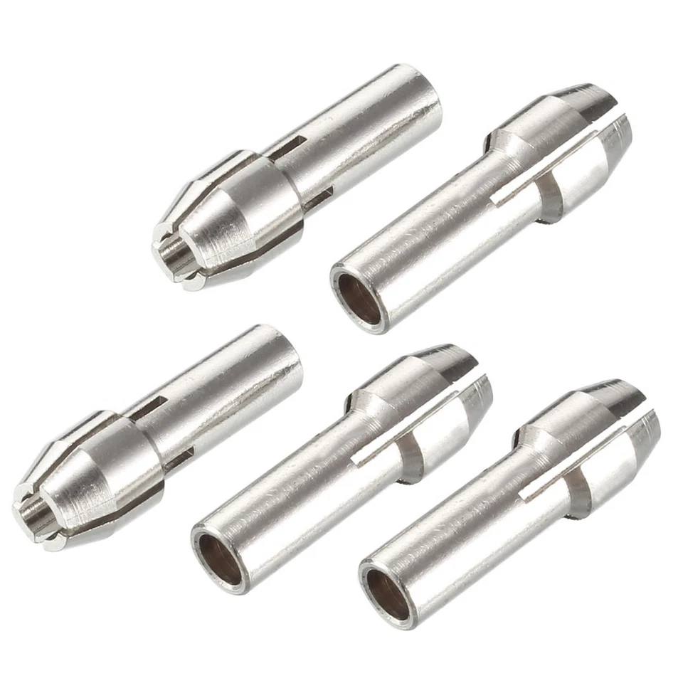 5Pcs rotante articolo mandrino Collet argento tono 3mm bloccaggio Dia - Immagine 1 di 2
