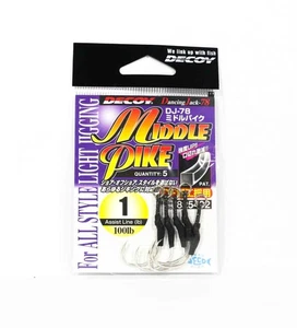 Decoy DJ-78 Middle Pike Assist Hooks Size 1 (5402) - Picture 1 of 6