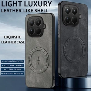 Funda híbrida blindada de cuero retro de lujo a prueba de golpes para teléfono Xiaomi 15T Pro - Imagen 1 de 18