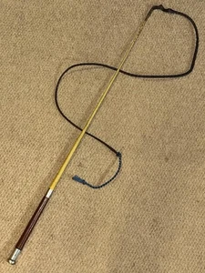 Antique Dealer Whip & Lash - Hallmarked 1912 Silver & Threepence By G & J Zair - Picture 1 of 14