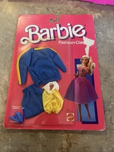 Traje clásico de moda Barbie 1986 vintage con error en la parte posterior - Imagen 1 de 5
