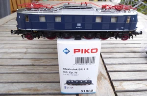Piko 51860 H0 Altbau-Elektrolok Br 118 020-7 DB Epoche4 with Dss + LED Good - Picture 1 of 6