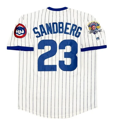 Ryne Sandberg 1990 Chicago Cubs Men's Home Cooperstown Jersey w/ All Star Patch - Image 1 of 4