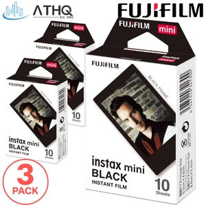 PACK OF 3 Fujifilm Instax Mini Instant Film - Black Border, 10 Exposures NEW - Picture 1 of 9