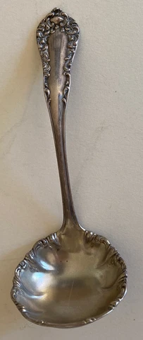 Vintage International Sterling Silver Diana Cream Sauce Ladle NO MONOGRAM Cover