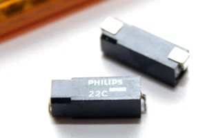 25x SMD Elko Kondensator Philips Typ 2222 085 73229, 22μF / 6.3V, Capacitor, NOS - Bild 1 von 2