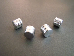 VALVE STEM CAPS Billet Aluminum SPORT Hot rod wheel 4 pack MADE IN THE USA - Picture 1 of 3