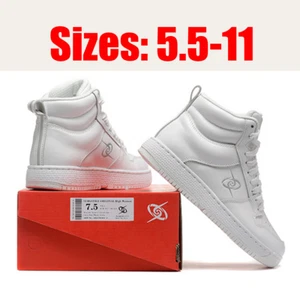 White High Top Casual Full Grain fashion Shoes US Sizes 5.5-11 - Picture 1 of 24