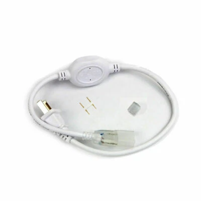 Power Cord Connector Line for W13mm x H6.5mm SMD5050 LED Neon Rope Lights - Image 1 of 4