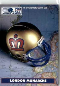 1991 PRO SET WLAF INSERT LONDON MONARCHS #4 - Picture 1 of 2