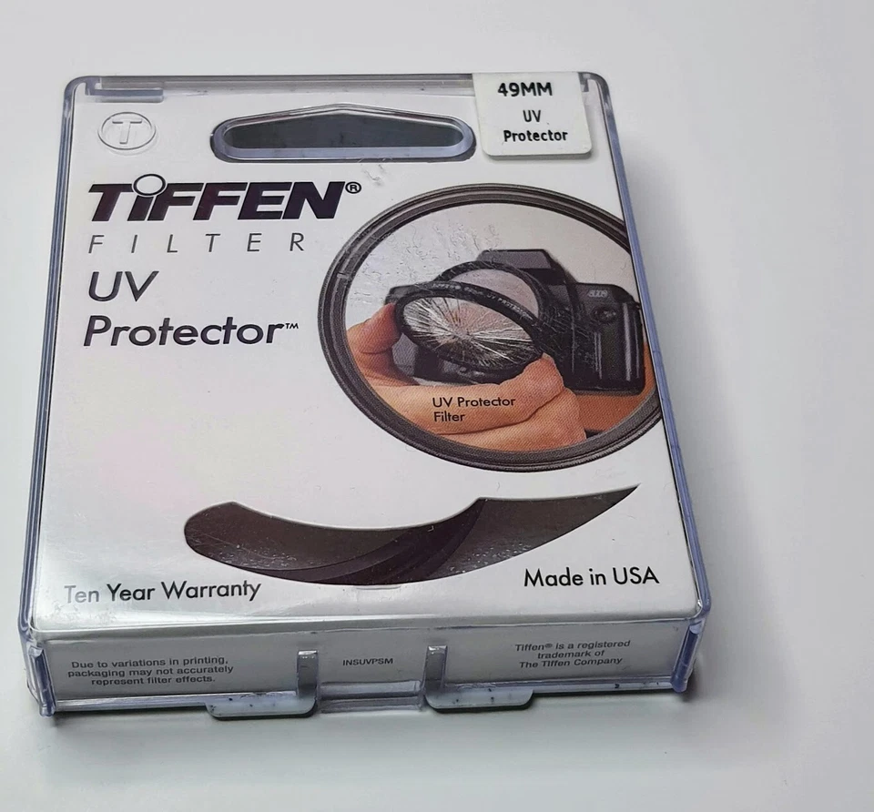 Genuine Tiffen 49mm UV Glass Lens Filter 49 mm Safety Glass Protector Protection - Image 1 of 2