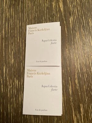 2 x Maison Francis Kurkdjian Aqua Celestia Forte Eau de parfum Spray Sample 2 ml - Image 1 of 3