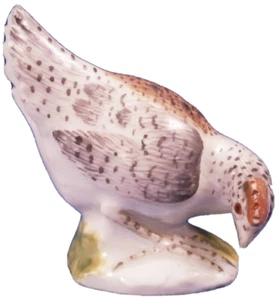 18thC Meissen Porcelain Miniature Chicken Figurine Figure Porzellan Huhn Figur - Picture 1 of 10