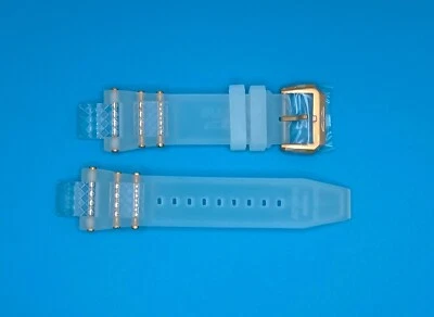 Autêntica pulseira de relógio Invicta Subaqua 24374 silicone branco 24,5 mm - Imagem 1 de 3