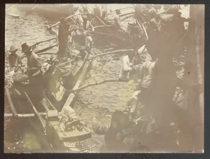 EGYPTE, Suez السويس , Flotille de marchands arabes, Citrate print 1900 - 9x12 cm - Picture 1 of 1