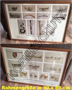 Werbeplakat ca. 94x 61 cm mit Selmer Plakaten Plakat Brass History Horn Trompete - Bild 1 von 10