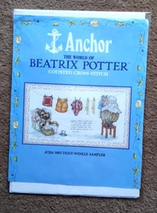 BEATRIX POTTER MRS TIGGY-WINKLE SAMPLER CROSS STITCH ANCHOR CHART ONLY - Picture 1 of 2