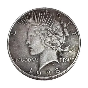 1928 US Silver PEACE DOLLAR Large United States Coin LIBERTY & EAGLE - Picture 1 of 7