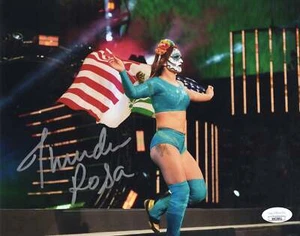 Thunder Rosa (8x10) JSA Foto signed Auto handsigniert AEW - Bild 1 von 1