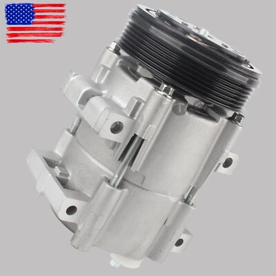 A/C AC Compressor W/Clutch For 1993-2004 Ford Mustang F-350 Bronco Taurus 5.0L - Image 1 of 4